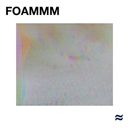 CD cover for Foammm with abstract, colorful, textured background.