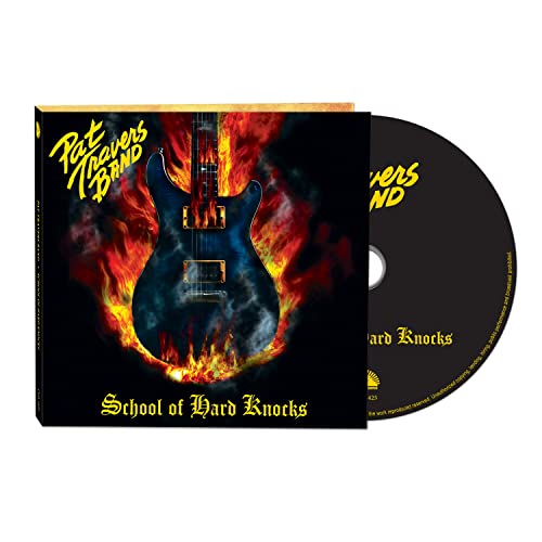 CD case and disc for Pat Travers Band’s “School of Hard Knocks.”