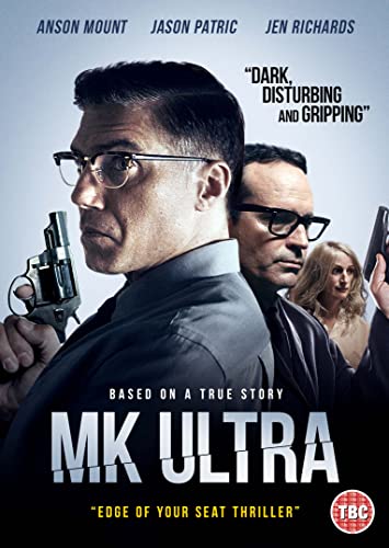 DVD cover for "Mk Ultra" featuring three figures with guns.