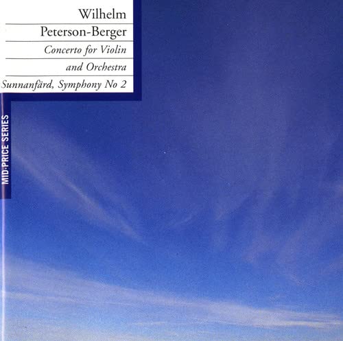 CD cover with blue sky, white text listing composers and works.