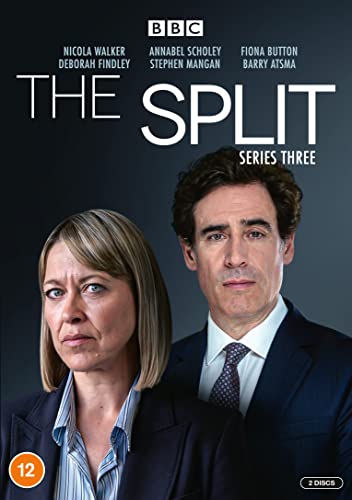 DVD cover for āThe Splitā Series Three featuring Nicola Walker and Stephen Mangan.