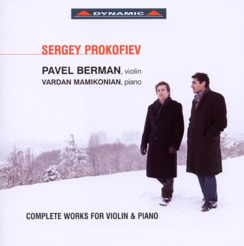 CD cover with two men in coats standing in a snowy landscape.
