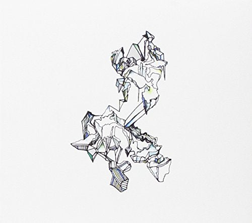 The image is a white album cover with a red circle and black text.