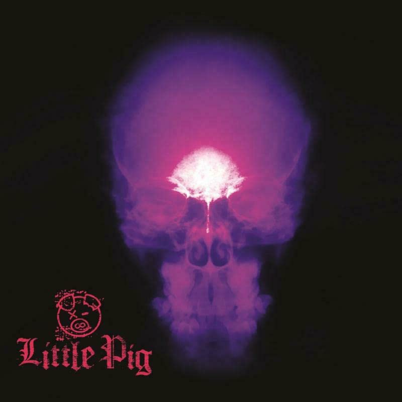 CD cover: skull-shaped purple smoke with "Little Pig" text below.