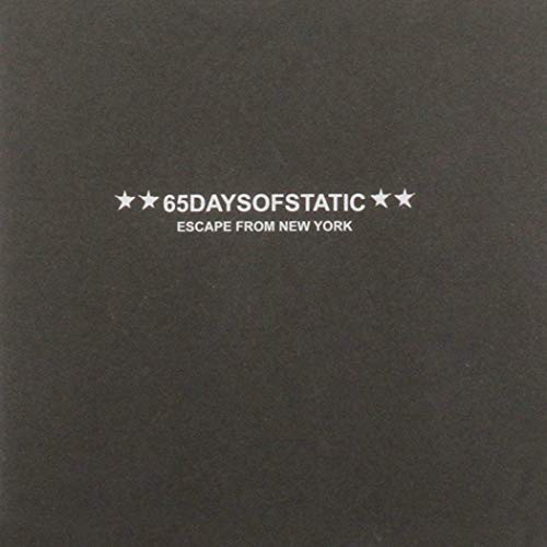 Dark CD cover with white text: "65daysofstatic - Escape From New York".