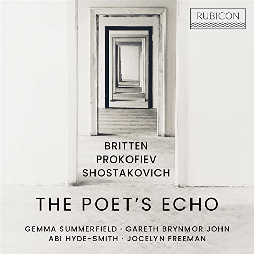 CD cover with a doorway receding into the distance, text: "The Poet's Echo".