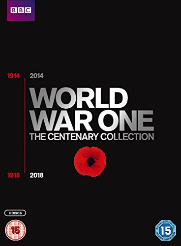Black DVD cover with "World War One: The Centenary Collection" and red poppy.