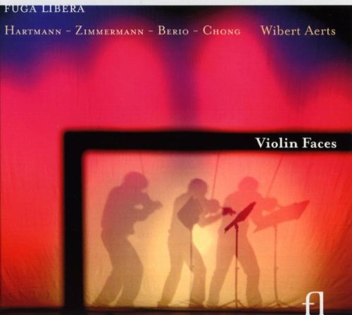 CD cover with silhouettes of three violinists against a red and orange background.