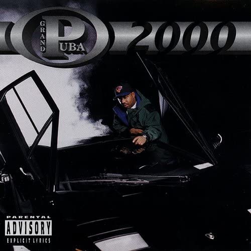 CD cover for Grand Puba’s “2000,” featuring a man in a car.