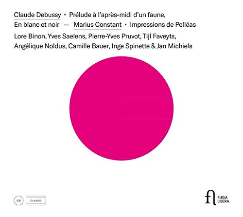 A CD cover featuring a large magenta circle on a white background with black text.