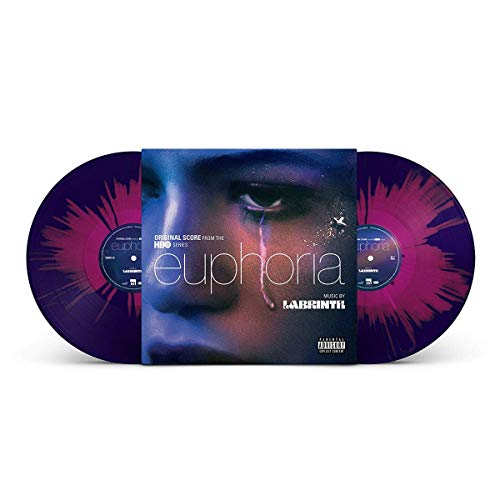 Labrinth's "Euphoria" soundtrack: double purple vinyl record with cover art.