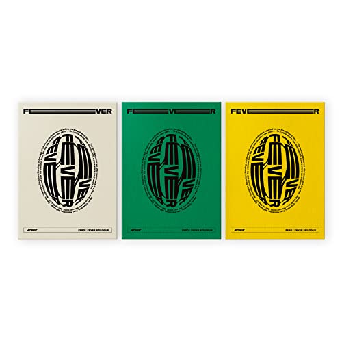 Ateez “Zero : Fever Epilogue” CD packaging with abstract oval designs.
