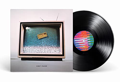 Chet Faker’s “Hotel Surrender” vinyl record with a TV image cover.