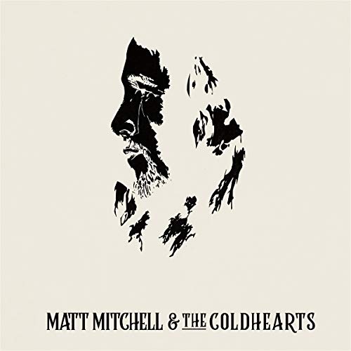 CD cover with a black and white illustration of a bearded man’s face.