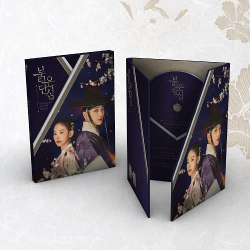 Front and open views of a dark blue CD case featuring two actors.