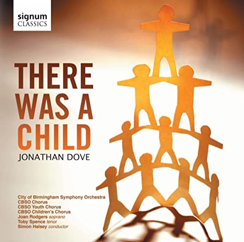CD cover for "There Was A Child" featuring a paper-cut child pyramid.