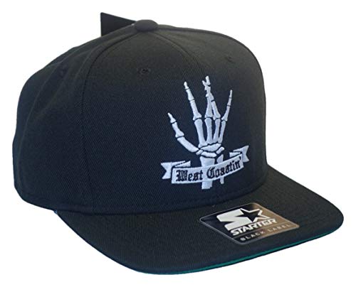 ST-BRA-121-BLK-WHT-OS Starter West Coastin Snap Cap