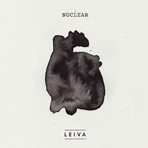 A CD album cover featuring a dark ink blot on a white background.