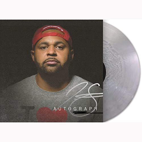 Joell Ortiz album cover with artist portrait and metallic silver vinyl record.