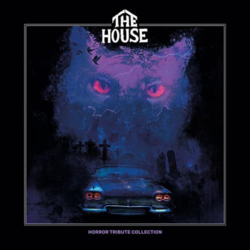 CD cover for “The House” horror tribute, featuring a haunted house and car.