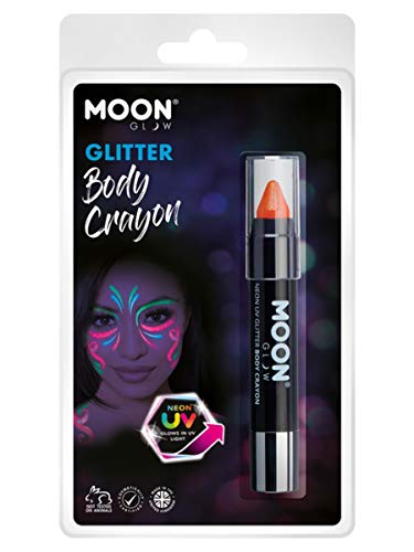 Moon Glow - Neon UV Glitter Body Crayons Orange