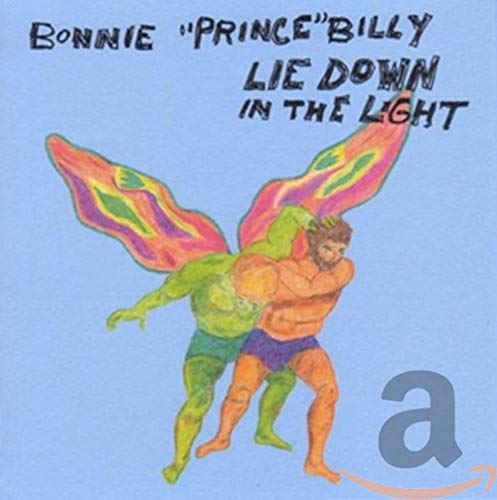 CD cover: painted image of a man with wings, blue background.
