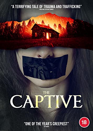 DVD cover for "The Captive" featuring a woman with a covered mouth.