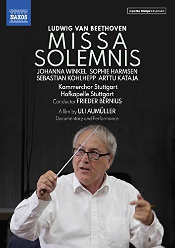 DVD cover featuring a conductor holding a baton, with white text on a dark background.