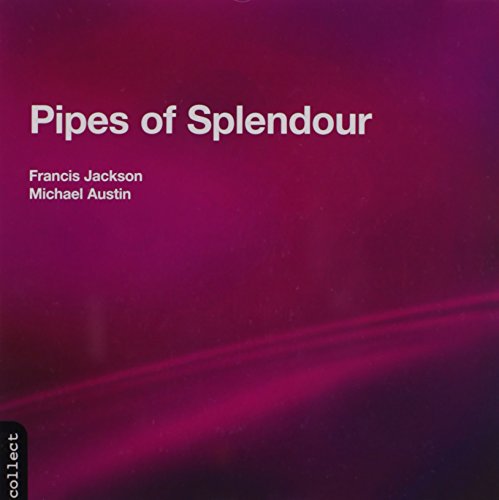 "Pipes of Splendour" CD cover with pink background, white text, and "collect" label.