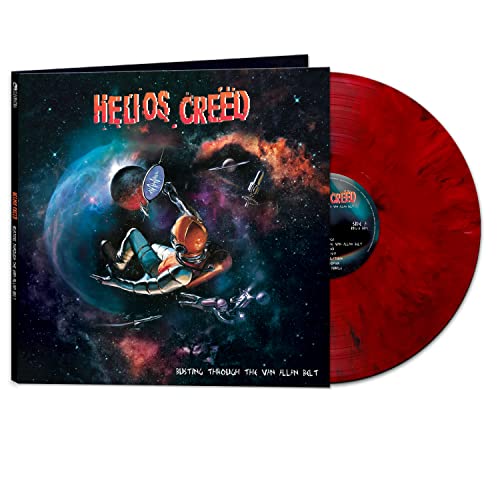 Helios Creed vinyl record with space-themed cover art and red disc.