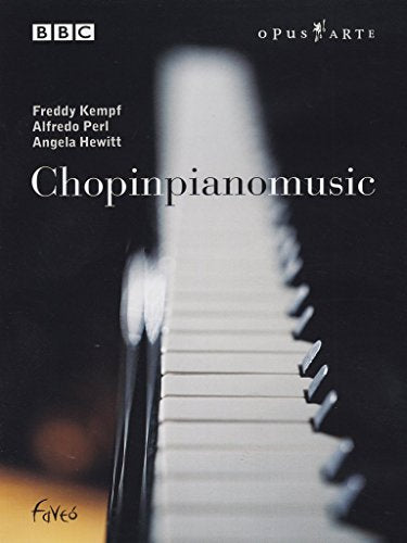 "Black DVD cover featuring a close-up of piano keys with 'Chopinpianomusic' text."