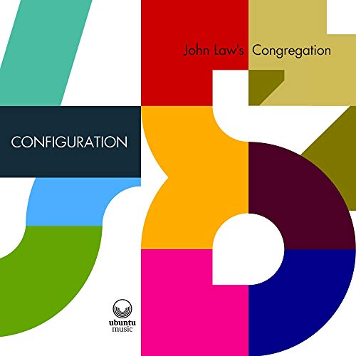 Album cover with multicolored, geometric pattern and "Configuration" text on a white background.