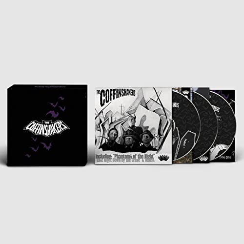 CD box set for The Coffinshakers, with album art and discs visible.