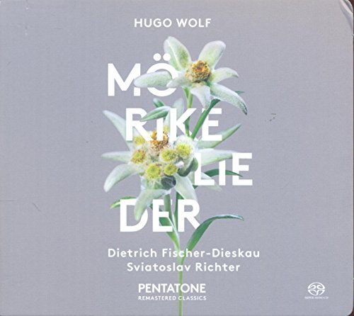 A grey CD cover with edelweiss flowers and white text.