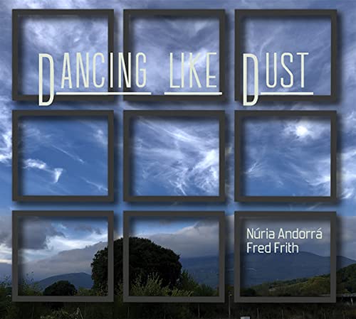 CD cover with nine framed images of clouds and a mountain landscape.