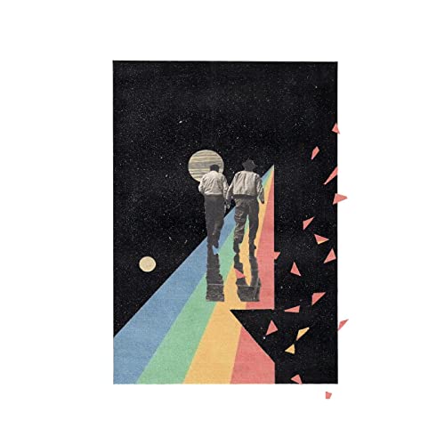 Two figures walk toward a glowing orb on a star-filled path.