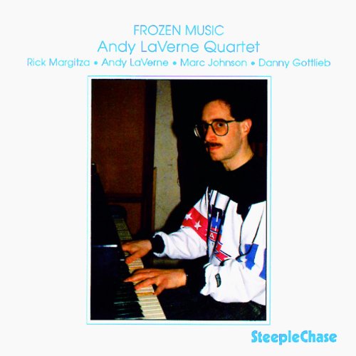 CD cover: pianist Andy LaVerne in glasses, with album title "Frozen Music".