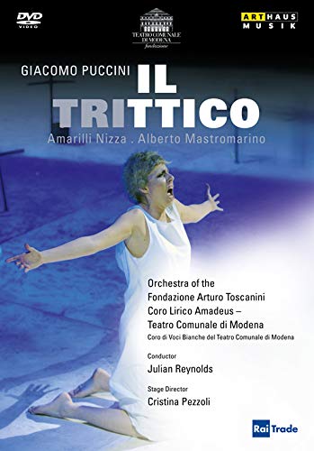 DVD cover featuring a woman in white dress, arms outstretched, on a blue background.