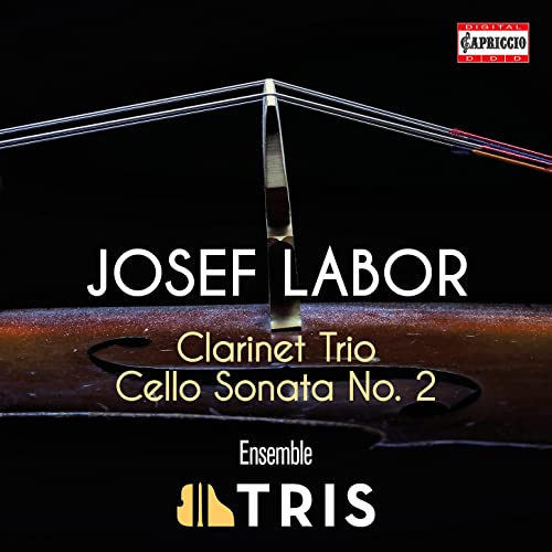 CD cover for Josef Labor’s Clarinet Trio and Cello Sonata No. 2.