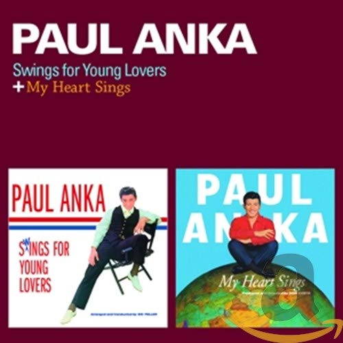 CD cover for Paul Anka’s “Swings For Young Lovers / My Heart Sings.”