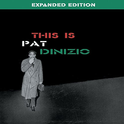 "Album cover with man in coat, 'This is Pat DiNizio' in red, white, and green."