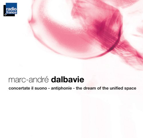 CD cover for Dalbavie’s “Concertate Il Suono” with abstract pink imagery.