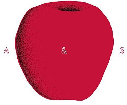 Red apple graphic with "A & S" text on a white background.