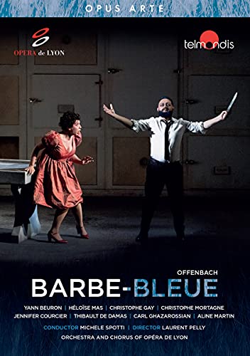 DVD cover for Offenbach’s *Barbe-Bleue* opera, featuring two performers.