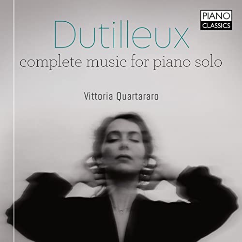 CD cover featuring pianist Vittoria Quartararo in grayscale.