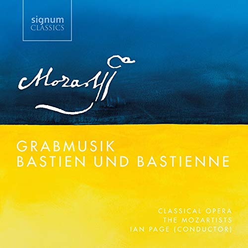 CD cover for Mozart’s “Grabmusik” and “Bastien Und Bastienne” opera.