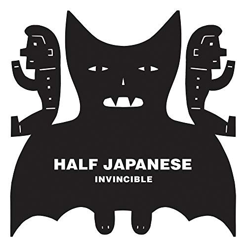 Black vinyl record cover with a three-headed cat-like figure and text.