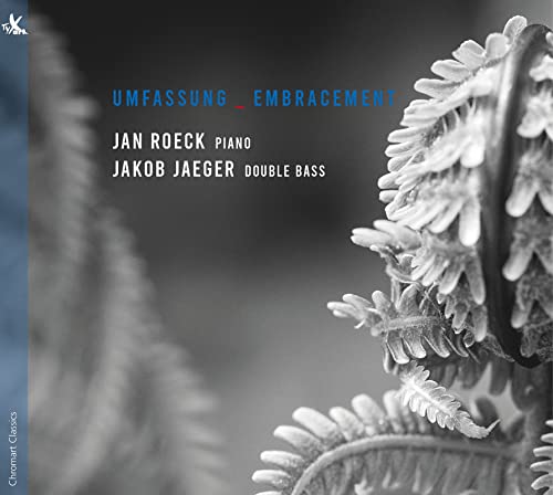 CD cover featuring a close-up of a fern with text: Jan Roeck, Jakob Jaeger.
