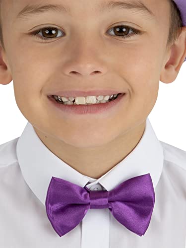Smiffys 53086 Purple Kids Bow Tie, Unisex Children, One Size