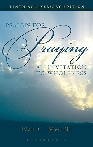 "Book cover with 'Psalms for Praying' title, cloudy sky, and 'Tenth Anniversary Edition' banner."